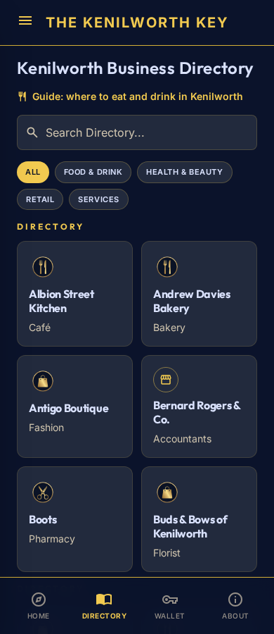 The Town Keys App Screenshot